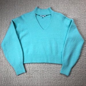 & Other Stories Cashmere Sweater Cut Out Blue